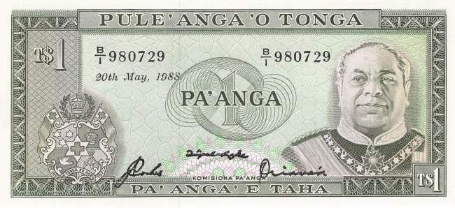 1 Pa´anga p.19c 1988